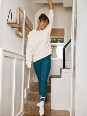 Beyond Yoga Deep Teal High-Waist Leggings